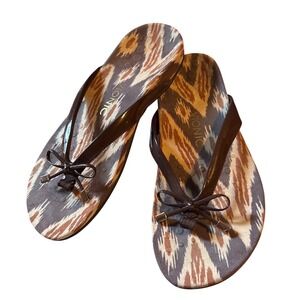 Vionic Bella II Orthotic Comfort Sandals Bow Flip Flops 44BELLAINTW  Women's 10